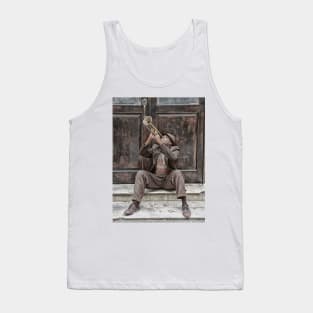 Trumpeter in the old town of Havana in Cuba Tank Top